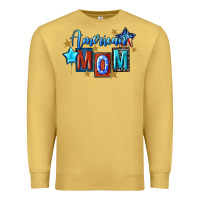 Antique Gold American mom Mother's Day Premium Sweatshirt - FaDigitalArtStudio