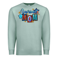 Seafoam American mom Mother's Day Premium Sweatshirt - FaDigitalArtStudio
