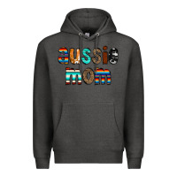 Charcoal Heather Aussie mom Premium Hoodie - CowCowDesign