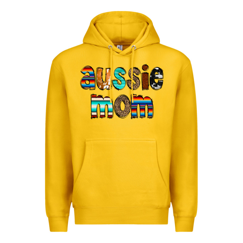 Aussie Mom Premium Hoodie by CowCowDesign | Teevron