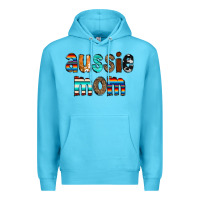 Ocean Blue Aussie mom Premium Hoodie - CowCowDesign