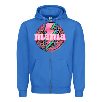 True Royal Mama leopard background Mother's Day Zipper Hoodie - CowGirlArtShop