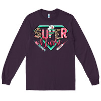 Plum super nurse Long Sleeve Tee - RanaPortraitStore