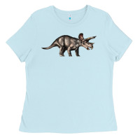 Baby Blue Triceratops Horridus Ladies Tee - LillyAllenDesigns