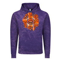 Cloud Purple Thanksgiving Turkey With Tartan Patch Vintage Hoodie - BundleAndBundleShop