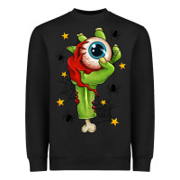 Black Zombie Hand with Eyeball Heavyweight Sweatshirt - texasbilliewilder
