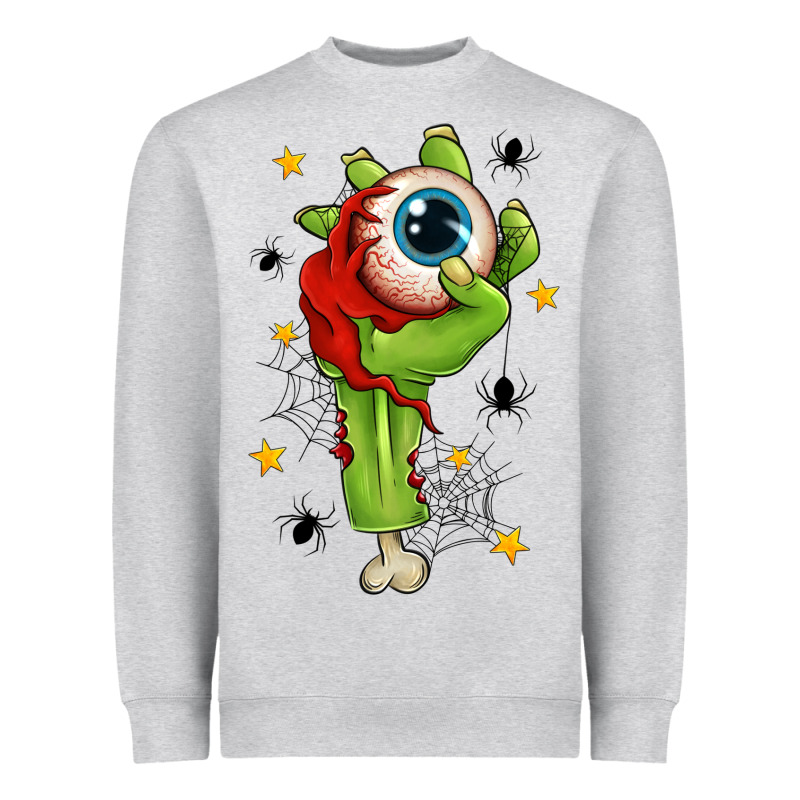 Zombie Hand With Eyeball Heavyweight Sweatshirt by texasbilliewilder | Teevron