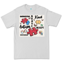 Dove Grey autism Premium Tee - MaliasSmallBusiness