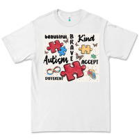 White autism Premium Tee - MaliasSmallBusiness