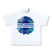White autism awareness accept understand love blue Urban Heavy Tee - LillyAllenDesigns