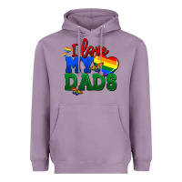 Lavender I love my dads Heavyweight Hoodie - FaDigitalArtStudio