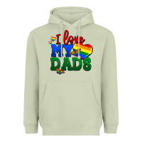 Matcha I love my dads Heavyweight Hoodie - FaDigitalArtStudio