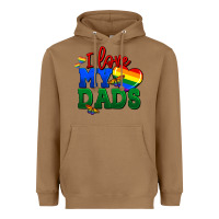 Toasted Coconut I love my dads Heavyweight Hoodie - FaDigitalArtStudio