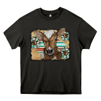 Asphalt western wreath baby calf Heavy Core Tee - BarkalooDesign