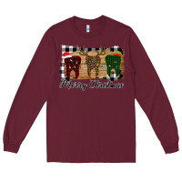 Burgundy Merry Christmas Teeth Long Sleeve Tee - Bettercallsaul