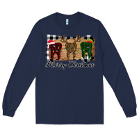 Navy Merry Christmas Teeth Long Sleeve Tee - Bettercallsaul
