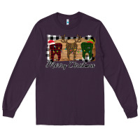 Plum Merry Christmas Teeth Long Sleeve Tee - Bettercallsaul