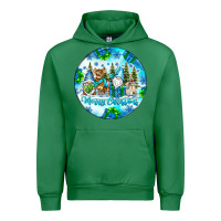 Emerald merry christmas Urban Hoodie - CowhideDigitalArt