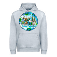 Heather Grey merry christmas Urban Hoodie - CowhideDigitalArt