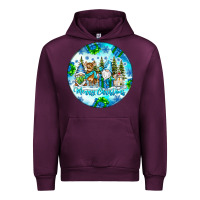 Mauve Wine merry christmas Urban Hoodie - CowhideDigitalArt
