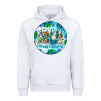 White merry christmas Urban Hoodie - CowhideDigitalArt