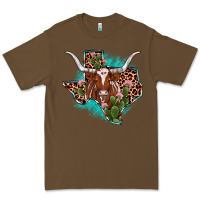 Cacao texas longhorn texas map Premium Tee - JahusDesignShop