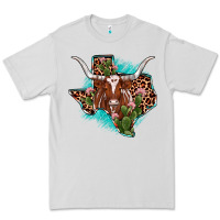 Dove Grey texas longhorn texas map Premium Tee - JahusDesignShop
