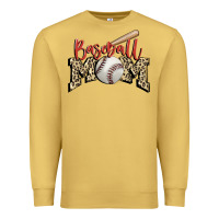 Antique Gold baseball mom Premium Sweatshirt - FaDigitalArtStudio
