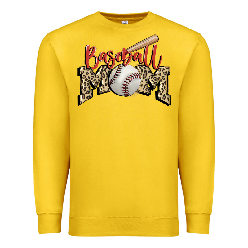 Baseball Mom Premium Sweatshirt by FaDigitalArtStudio | Teevron