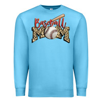 Ocean Blue baseball mom Premium Sweatshirt - FaDigitalArtStudio
