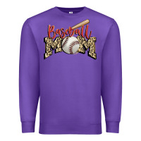Purple baseball mom Premium Sweatshirt - FaDigitalArtStudio