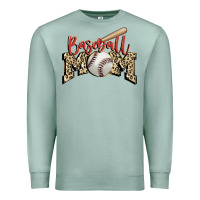 Seafoam baseball mom Premium Sweatshirt - FaDigitalArtStudio