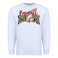 White baseball mom Premium Sweatshirt - FaDigitalArtStudio