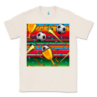 Natural soccer winner cup and vuvuzela with serape seamless pattern Classic Tee - BundleAndBundleShop