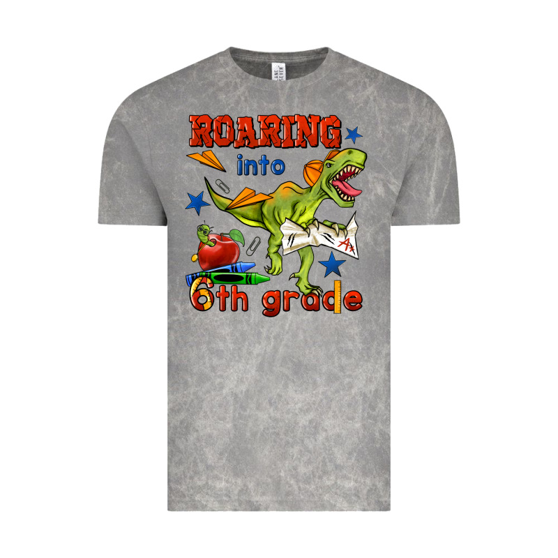 Roaring Into 6th Grade Vintage Tee by BundleAndBundleShop | Teevron