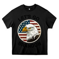 Black Lets Go Brandon American Bald Eagle Heavy Core Tee - Jasminsmagicworld