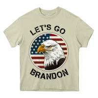 Lets Go Brandon American Bald Eagle Heavy Core Tee | Teevron