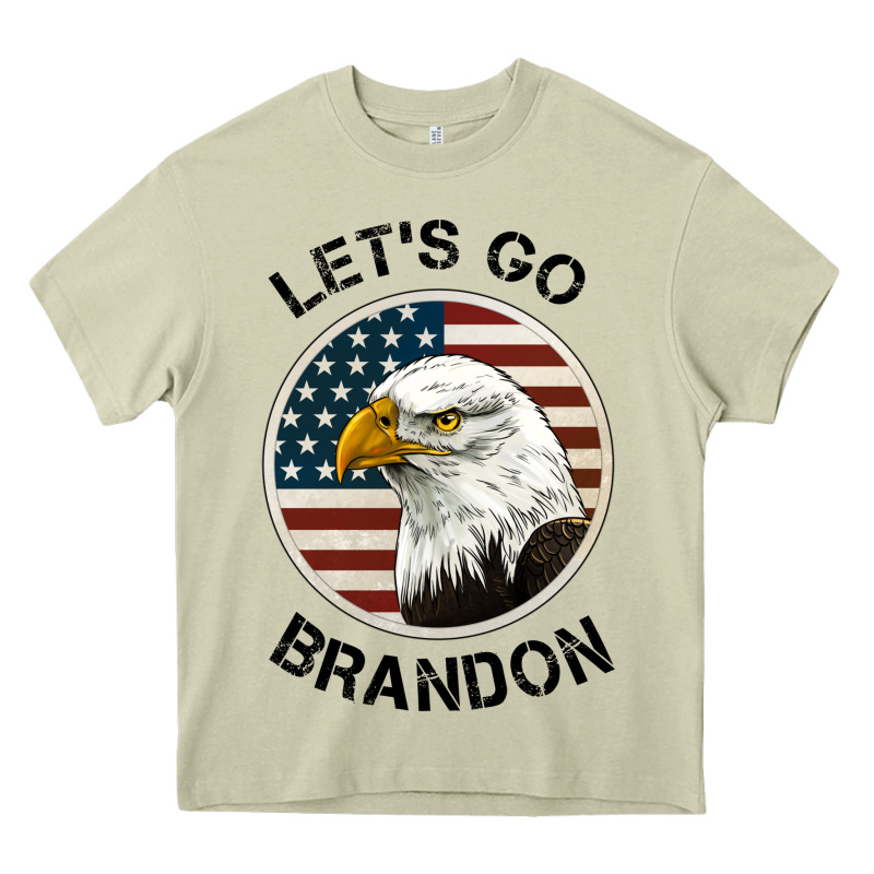 Lets Go Brandon American Bald Eagle Heavy Core Tee by Jasminsmagicworld | Teevron