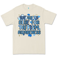 Bone we wear blue for autism awareness Premium Tee - MaliasSmallBusiness