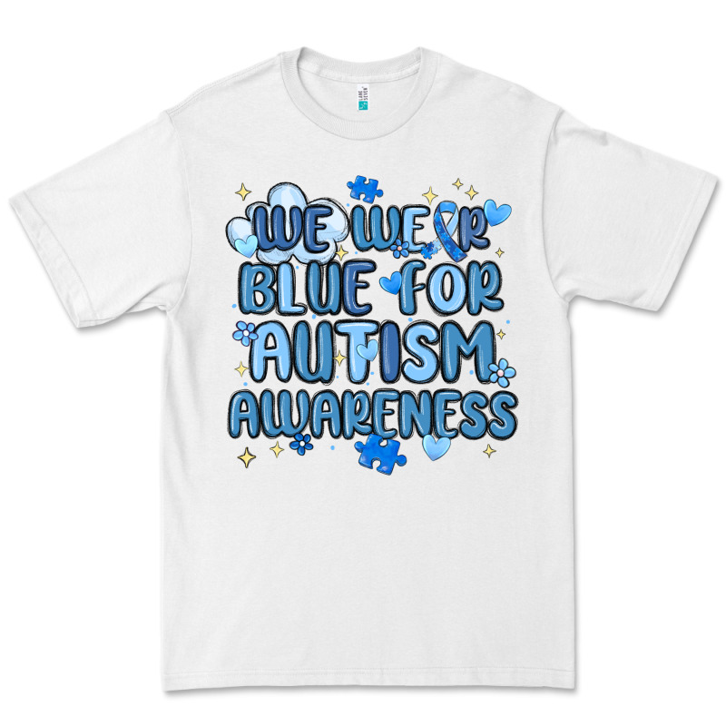 We Wear Blue For Autism Awareness Premium Tee by MaliasSmallBusiness | Teevron
