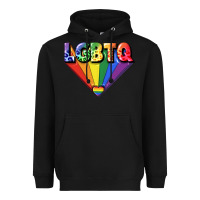 Black lgbtq pride Heavyweight Hoodie - FaDigitalArtStudio