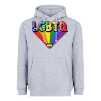 Heather Grey lgbtq pride Heavyweight Hoodie - FaDigitalArtStudio