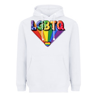 White lgbtq pride Heavyweight Hoodie - FaDigitalArtStudio