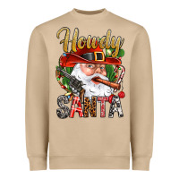 Mushroom Howdy Santa Heavyweight Sweatshirt - NancyCooperArtShop
