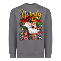 Storm Howdy Santa Heavyweight Sweatshirt - NancyCooperArtShop