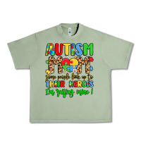 Oil Green autism mom some people look up to their heroes Urban Heavy Tee - LillyAllenDesigns