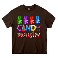 Chocolate Brown candy monster with jelly bear Heavy Core Tee - AdoDesignShop