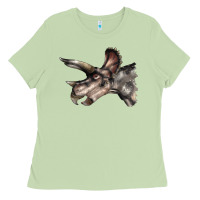Matcha Triceratops Horridus Face Ladies Tee - LillyAllenDesigns