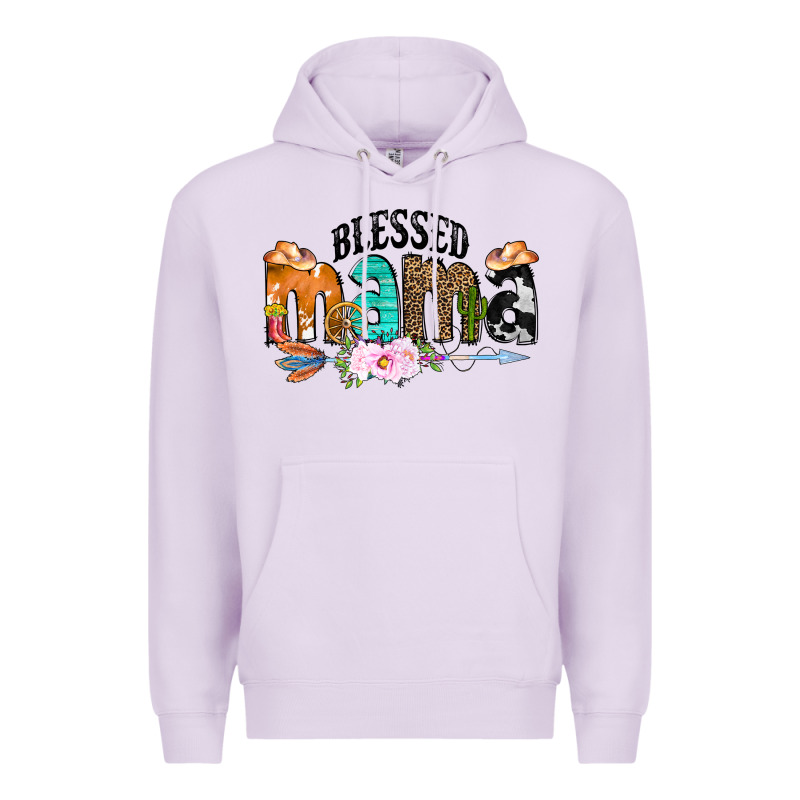 Blessed Mama Premium Hoodie by CowCowDesign | Teevron