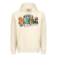 Sandshell Blessed Mama Premium Hoodie - CowCowDesign